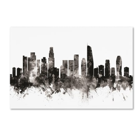 Michael Tompsett 'Los Angeles California Skyline III' Canvas Art,30x47